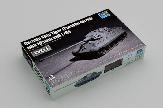 010 - Trumpeter - 07161 - Porsche Pz.Kpfw. VI Tiger II Ausf. B Königstiger with 10.5cm KwK L/68 - primary image