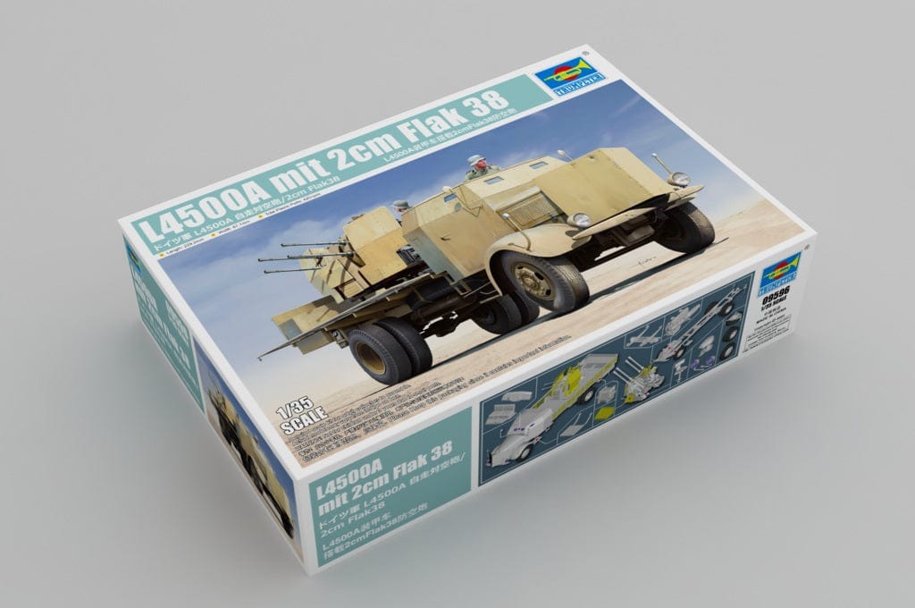 010 - Trumpeter - 09596 - Mercedes-Benz L 4500A 2cm FlaK 38 - primary image