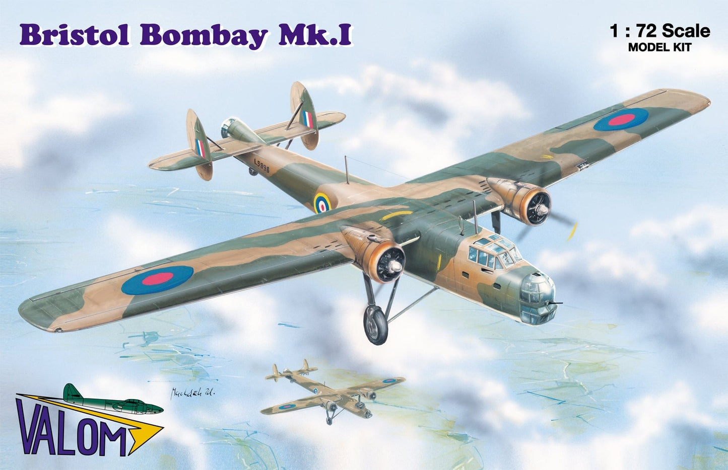 010 - Valom - 72056 - Bristol Bombay Mk I - primary image