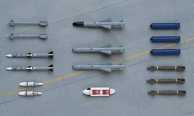 700 - Hasegawa - X4810 - Japanese Aircraft Weapons Set A - painted model