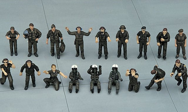 700 - Hasegawa - X485 - United States Pilot / Ground Crew Set B - painted model