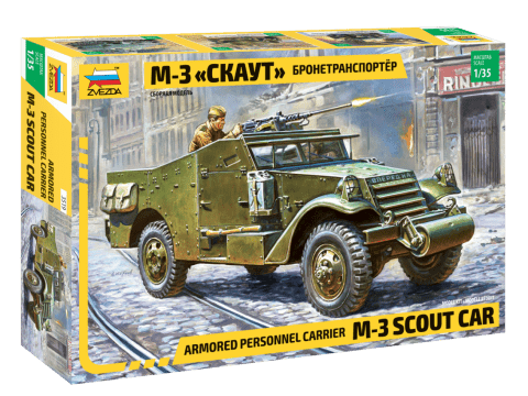 010 - Zvezda - 3519 - White M3A1 - primary image