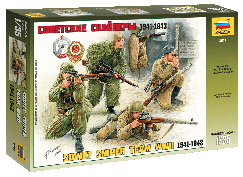 010 - Zvezda - 3597 - Soviet Sniper Team - primary image