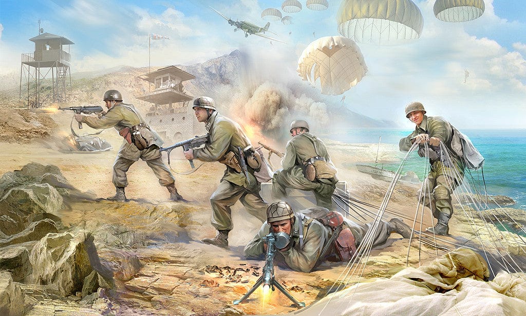 010 - Zvezda - 3628 - German Paratroopers - box art