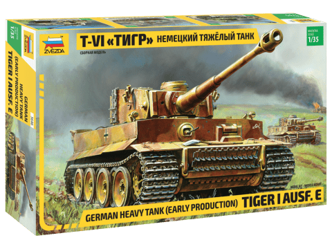 010 - Zvezda - 3646 - Pz.Kpfw. VI Tiger I Ausf. E (early) - primary image