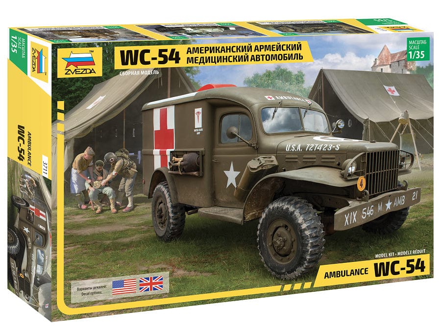 010 - Zvezda - 3711 - Dodge WC-54 ¾-ton 4x4 Beep - primary image