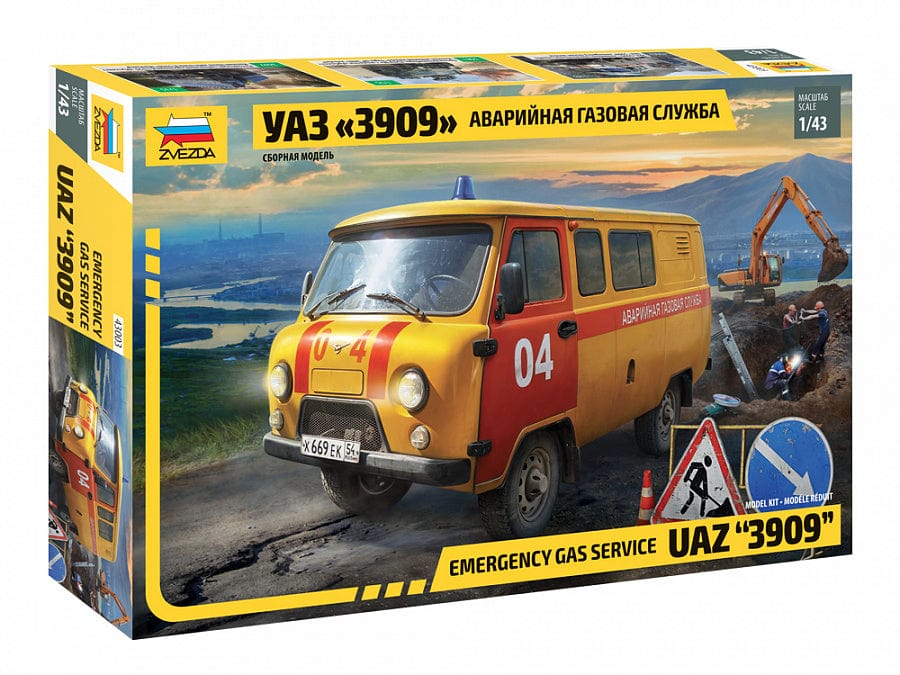 010 - Zvezda - 43003 - UAZ-3909 Emergency Gas Service - primary image