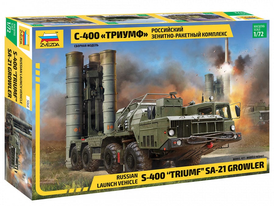 010 - Zvezda - 5068 - S-400 Triumf with 40N6 (SA-21 Growler) on MZKT-7930 51P6A TEL - primary image