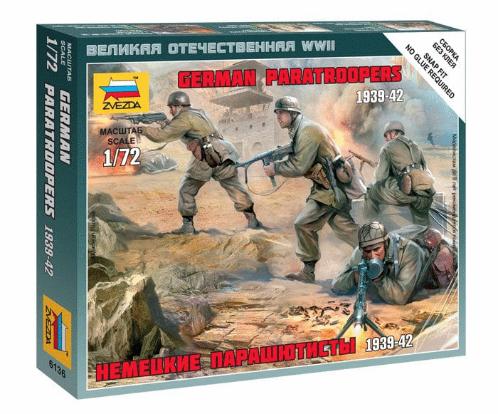 010 - Zvezda - 6136 - German Fallschirmjäger (1939-42) - primary image