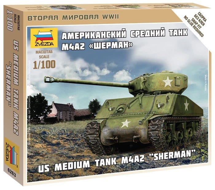 010 - Zvezda - 6263 - M4A2 Sherman - primary image
