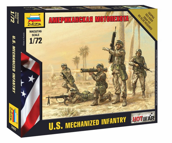 010 - Zvezda - 7407 - United States Mechanised Infantry (1990s) - primary image