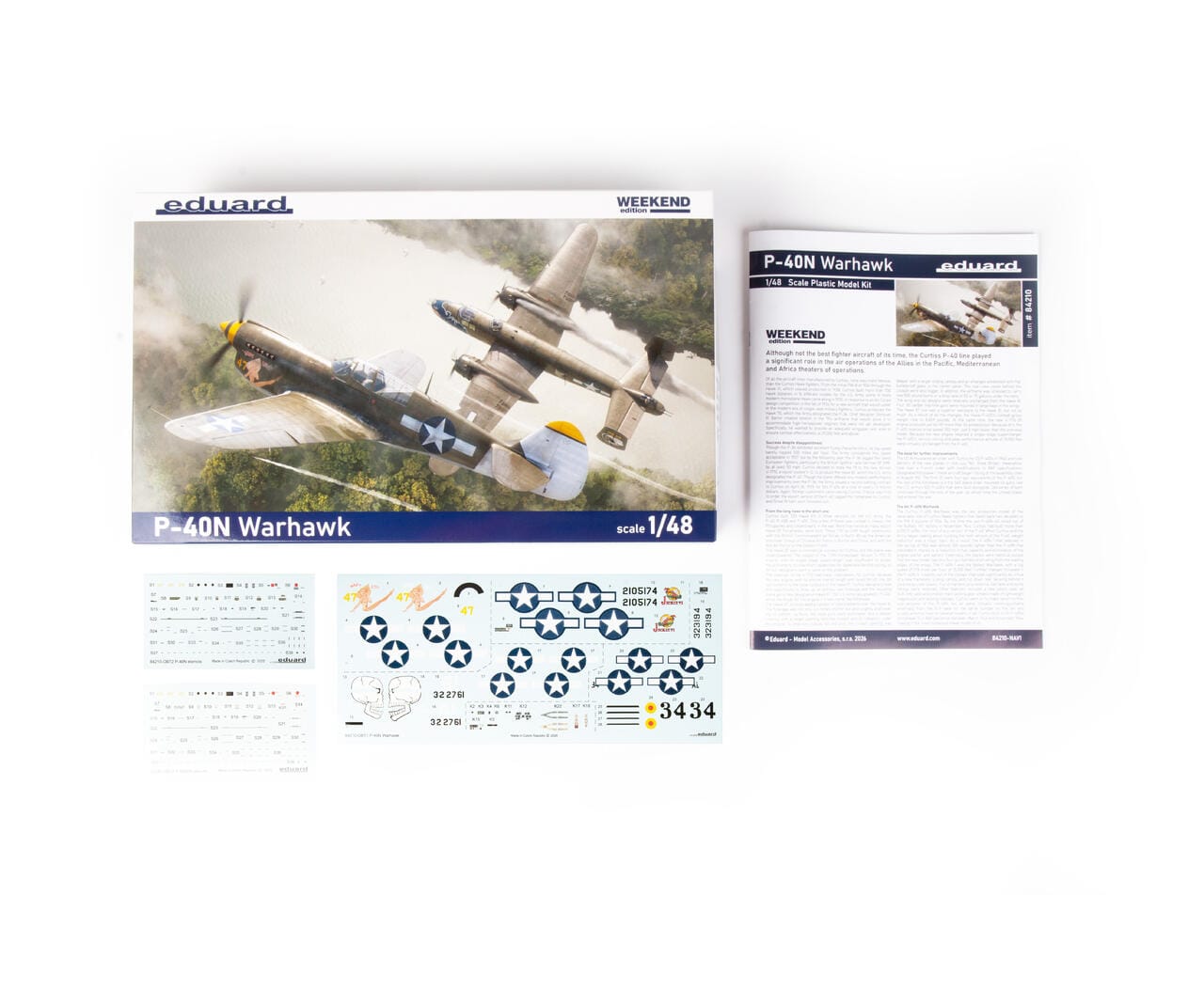 101 - Eduard - 84210 - Curtiss P-40N Warhawk - box contents