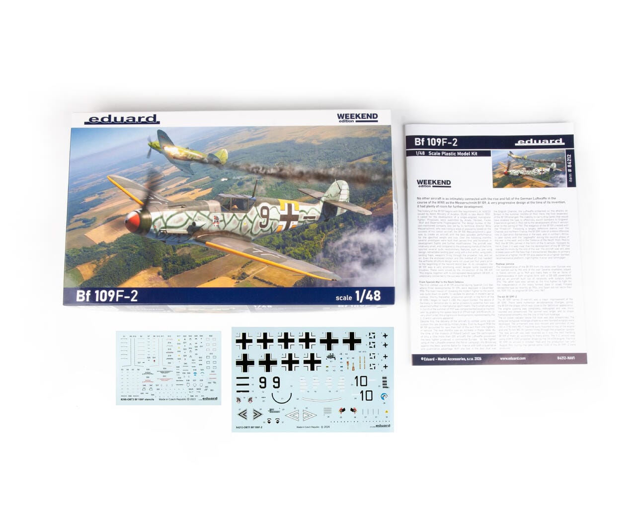 101 - Eduard - 84212 - Messerschmitt Bf 109 F-2 - box contents