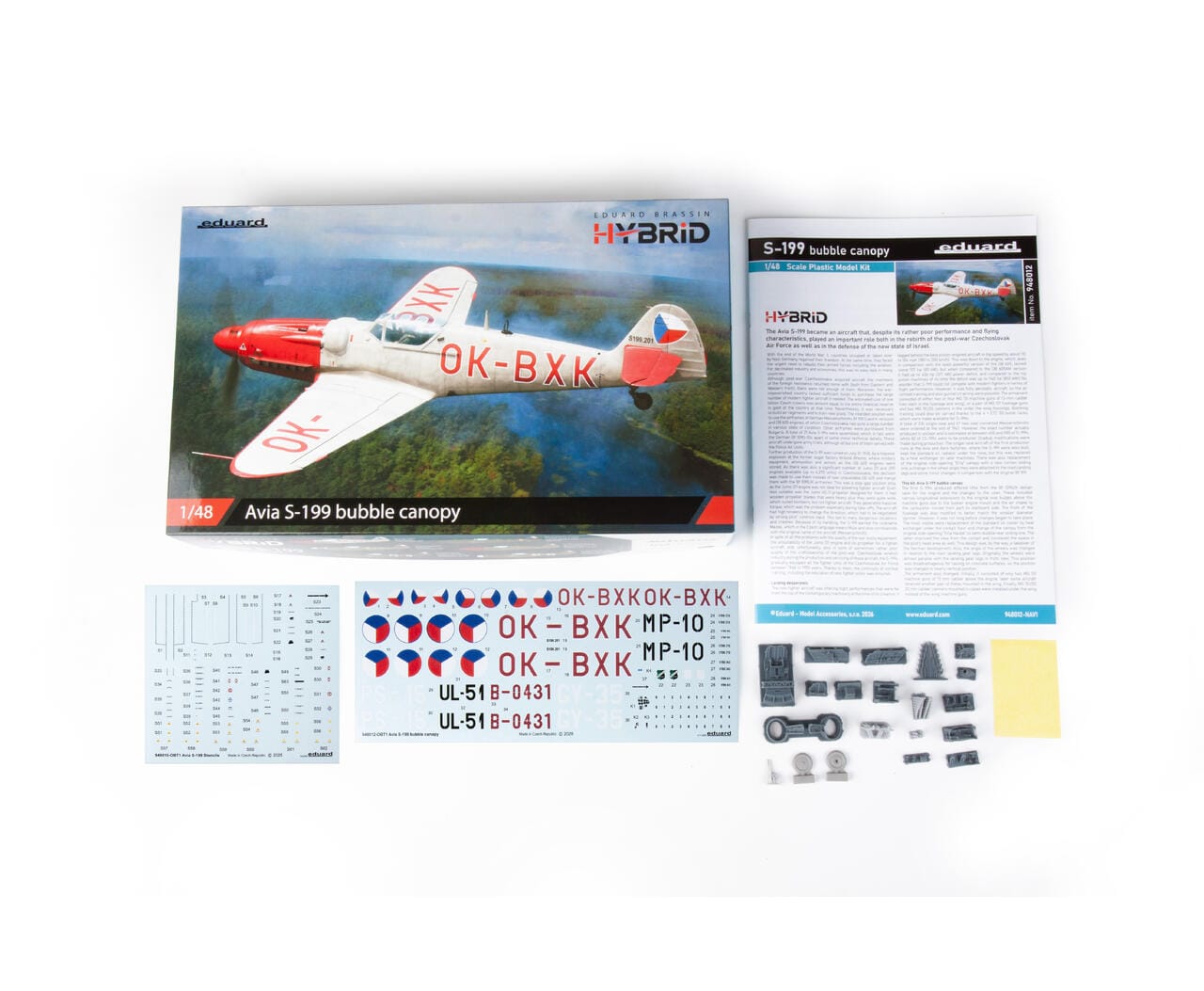 Eduard - 948012 - Avia S-199 - box contents