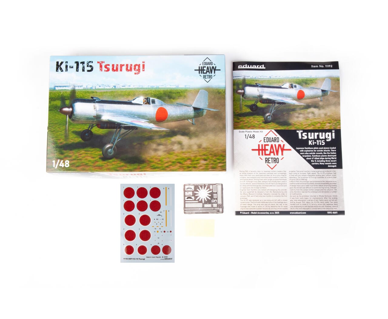 100 - Eduard - 11192 - Nakajima Ki-115 Tsurugi - box contents