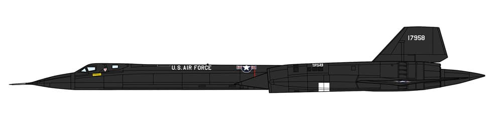 Hasegawa - 02425 - Lockheed SR-71A Blackbird - paint schemes