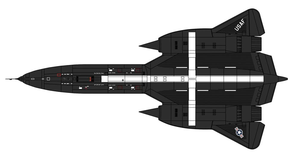 300 - Hasegawa - 02425 - Lockheed SR-71A Blackbird - paint schemes
