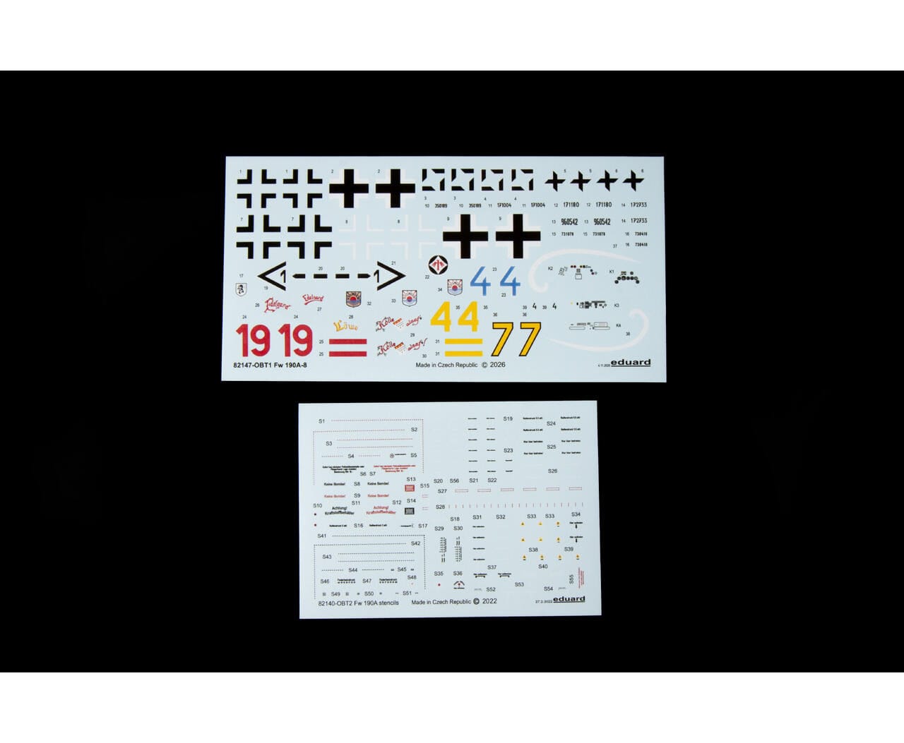 400 - Eduard - 82147 - Focke-Wulf Fw 190 A-8 - decals