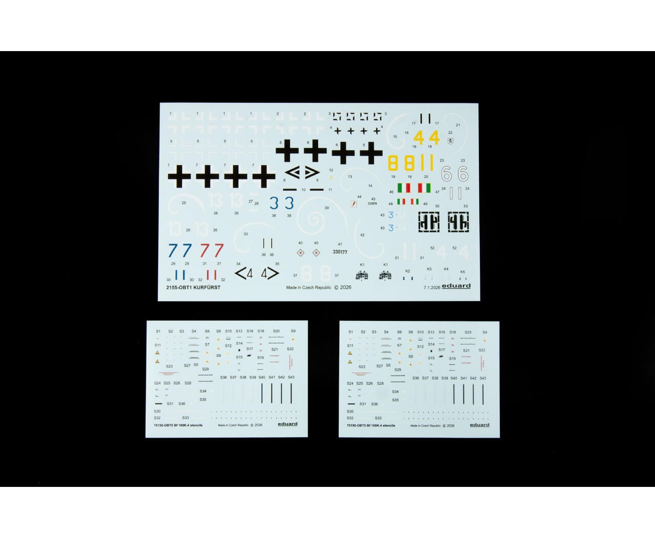 Eduard - 2155 - Messerschmitt Bf 109 K-4 ‘Kurfürst’ [dual combo] - decals