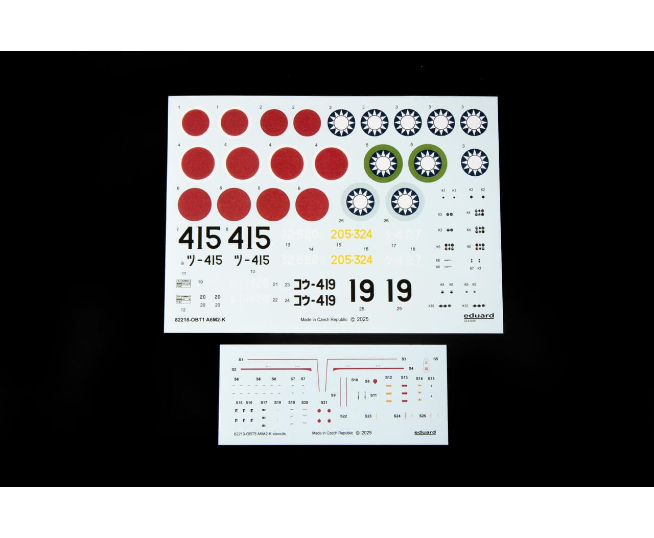 Eduard - 82218 - Mitsubishi A6M2-K Zero Model 21 - decals