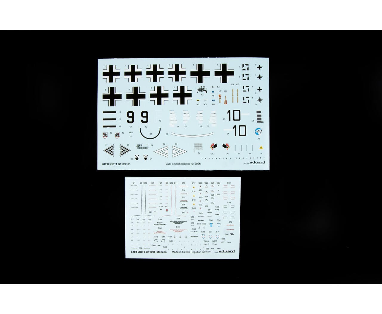 Eduard - 84212 - Messerschmitt Bf 109 F-2 - decals