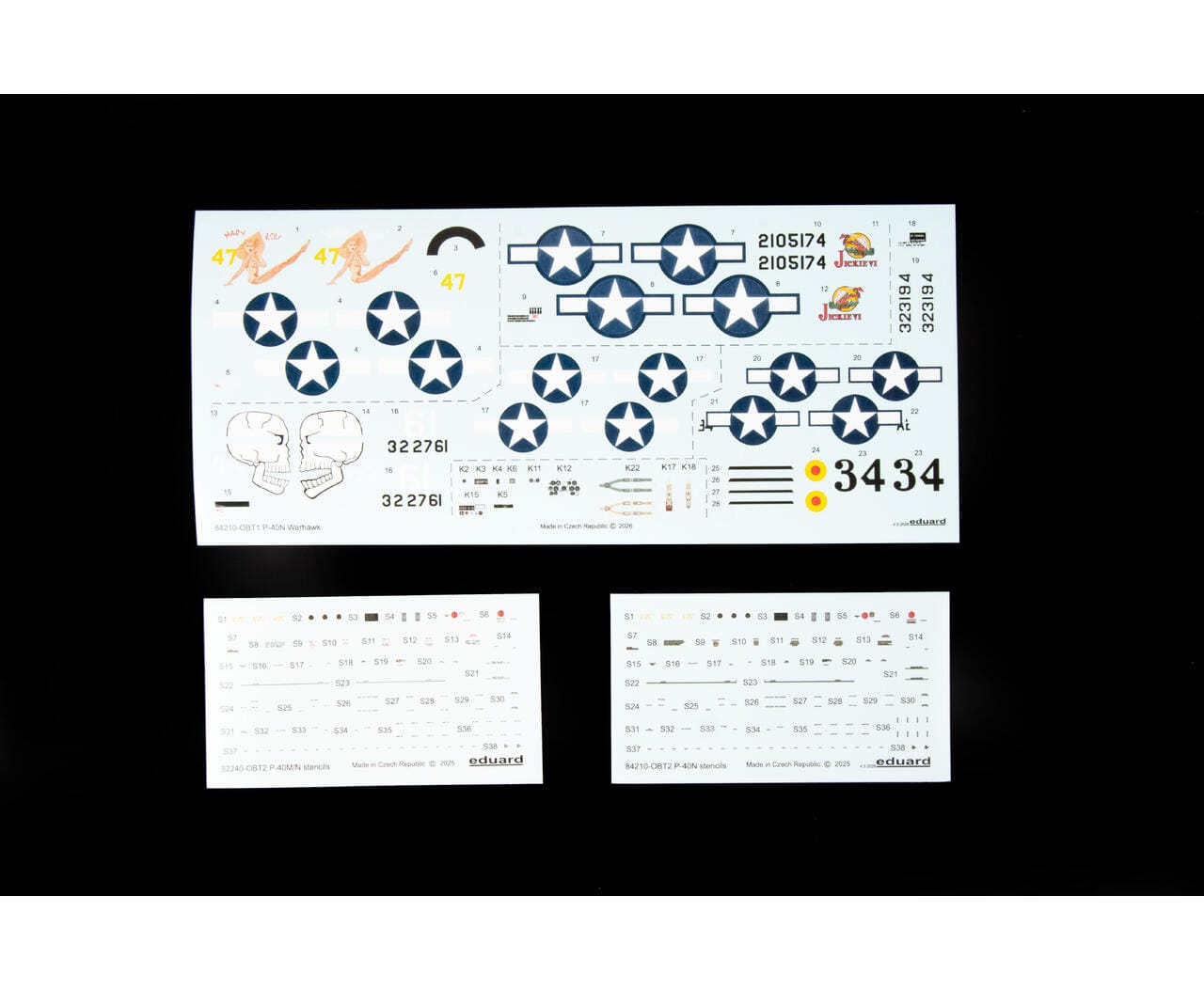 400 - Eduard - 84210 - Curtiss P-40N Warhawk - decals