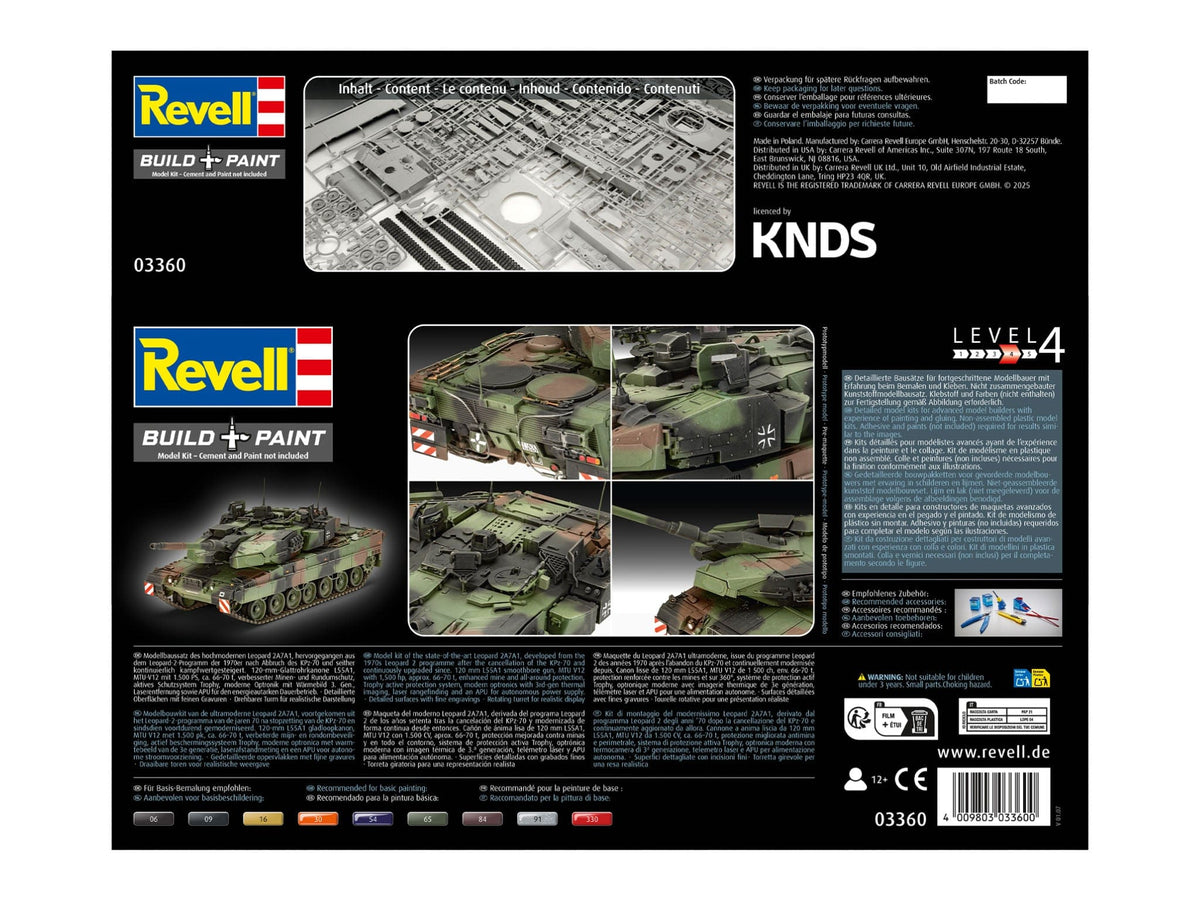 101 - Revell - 03360 - Leopard 2A7A1 - box rear