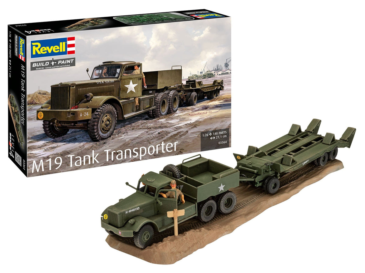 700 - Revell - 03364 - Diamond T M19 Tank Transporter - painted model