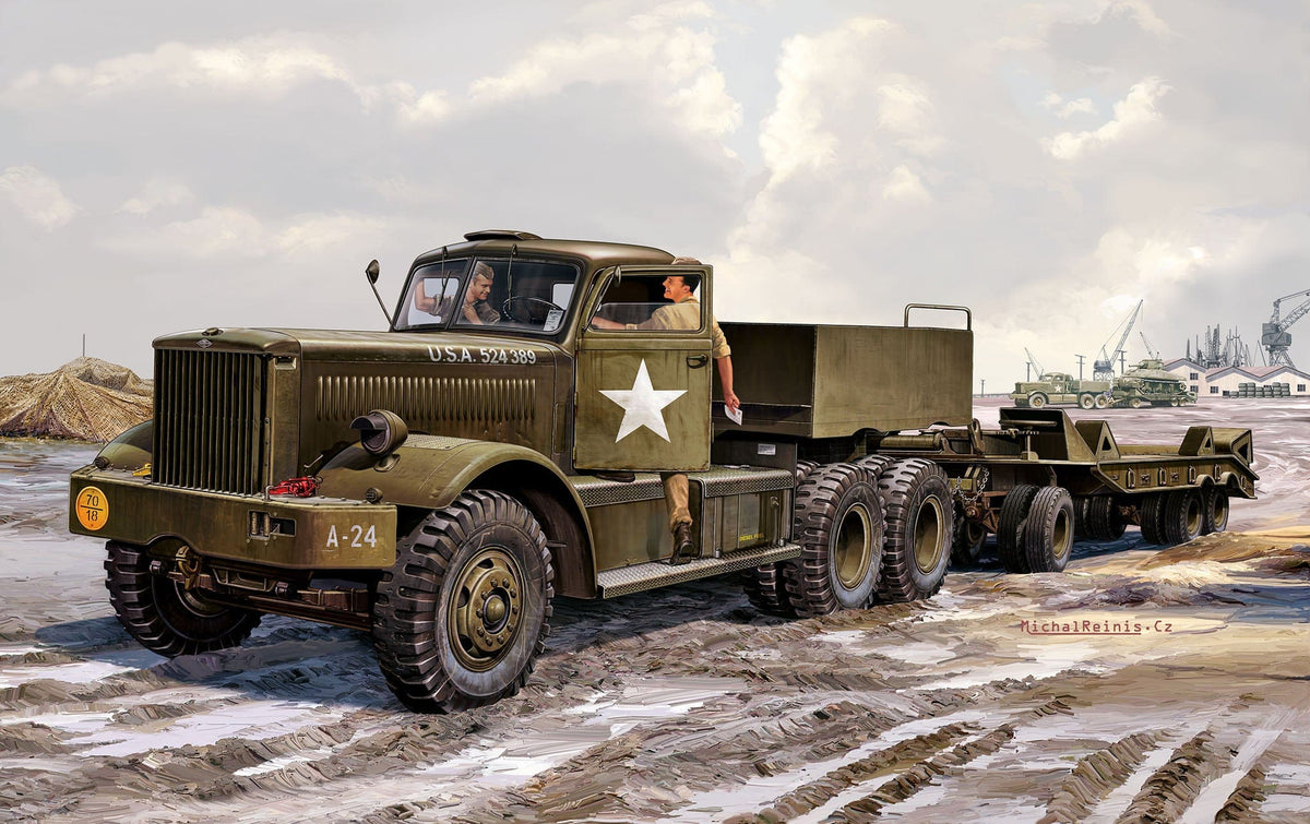 150 - Revell - 03364 - Diamond T M19 Tank Transporter - box art