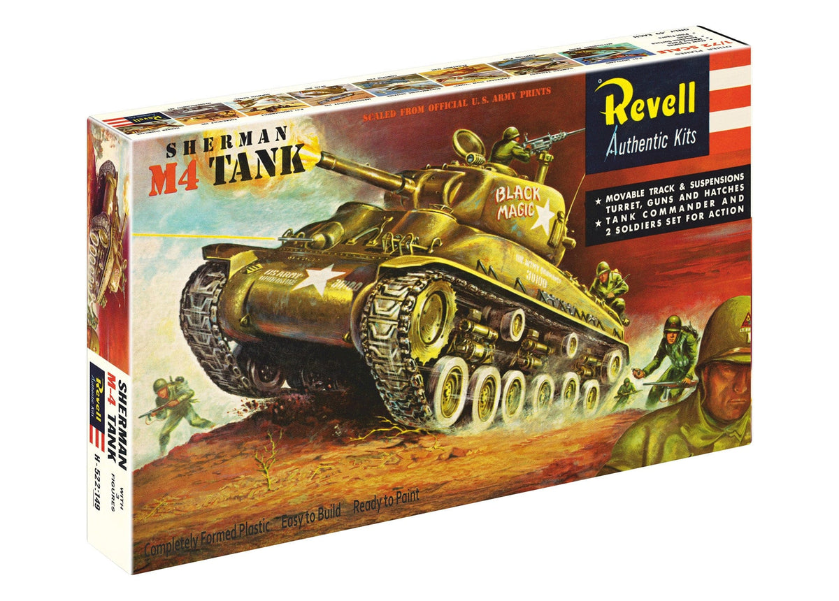 101 - Revell - 03369 - M4 Sherman - box front left angle