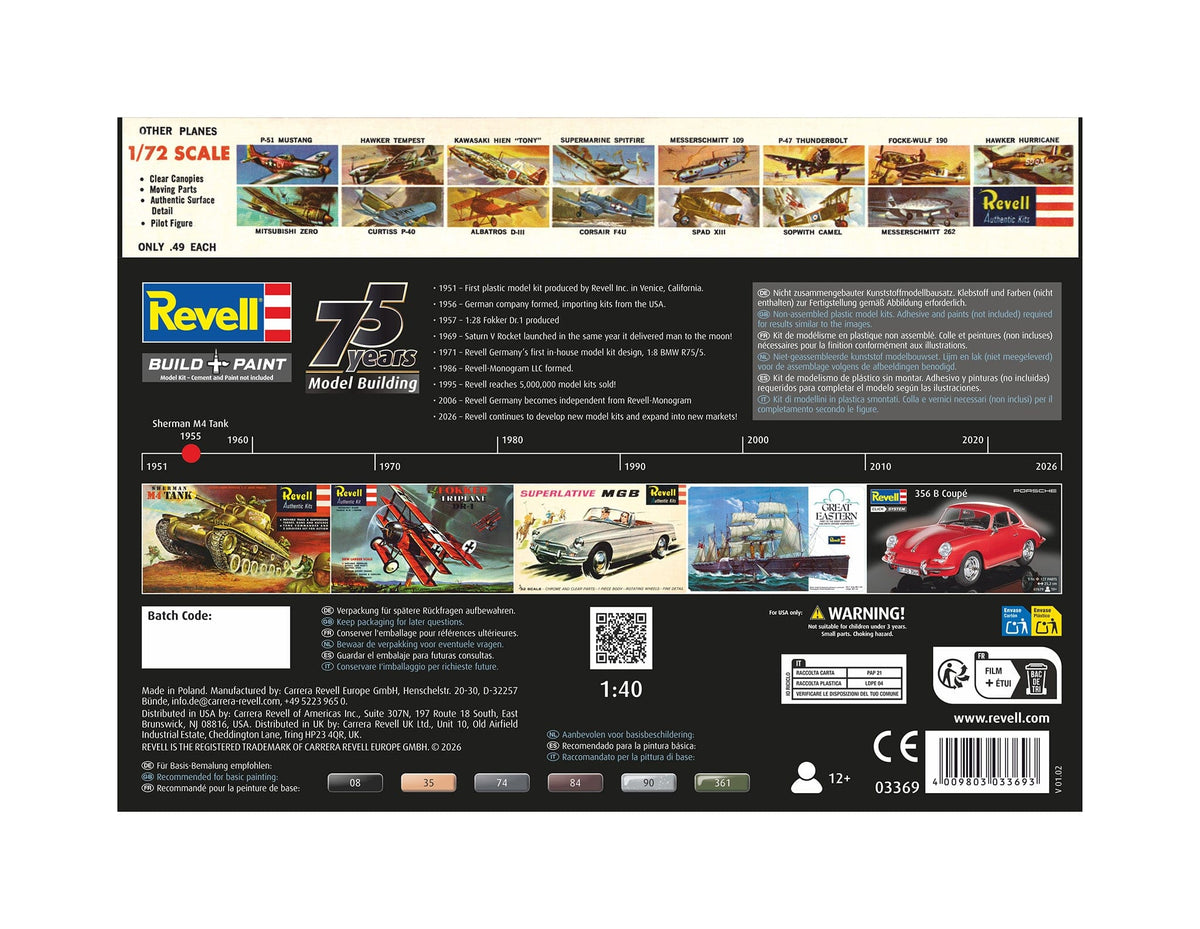 102 - Revell - 03369 - M4 Sherman - box rear