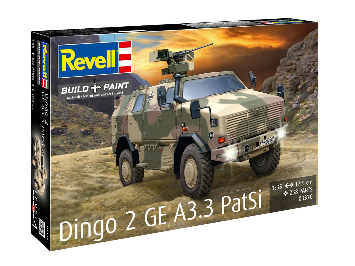 100 - Revell - 03370 - ATF Dingo 2 GE A3.3 PatSi - box front right angle