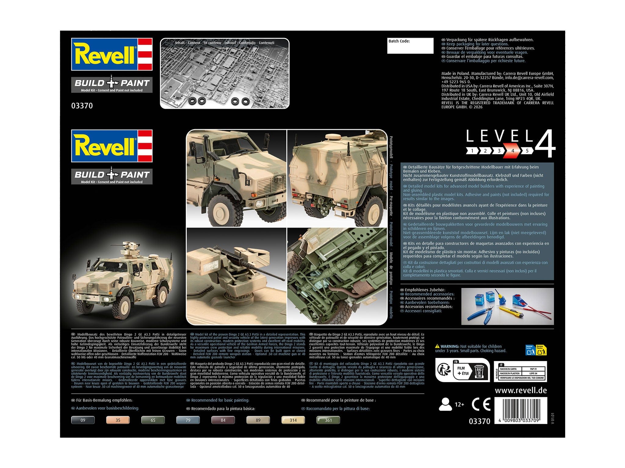 Revell - 03370 - ATF Dingo 2 GE A3.3 PatSi - box rear