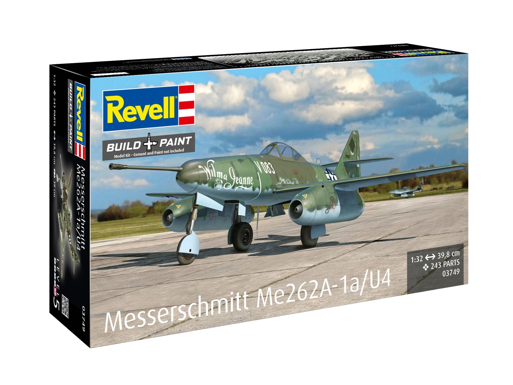 Revell - 03749 - Messerschmitt Me 262 A-1a/U4 - box front left angle