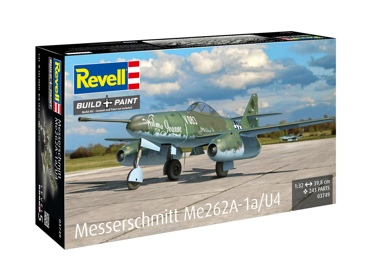 102 - Revell - 03749 - Messerschmitt Me 262 A-1a/U4 - box front left angle