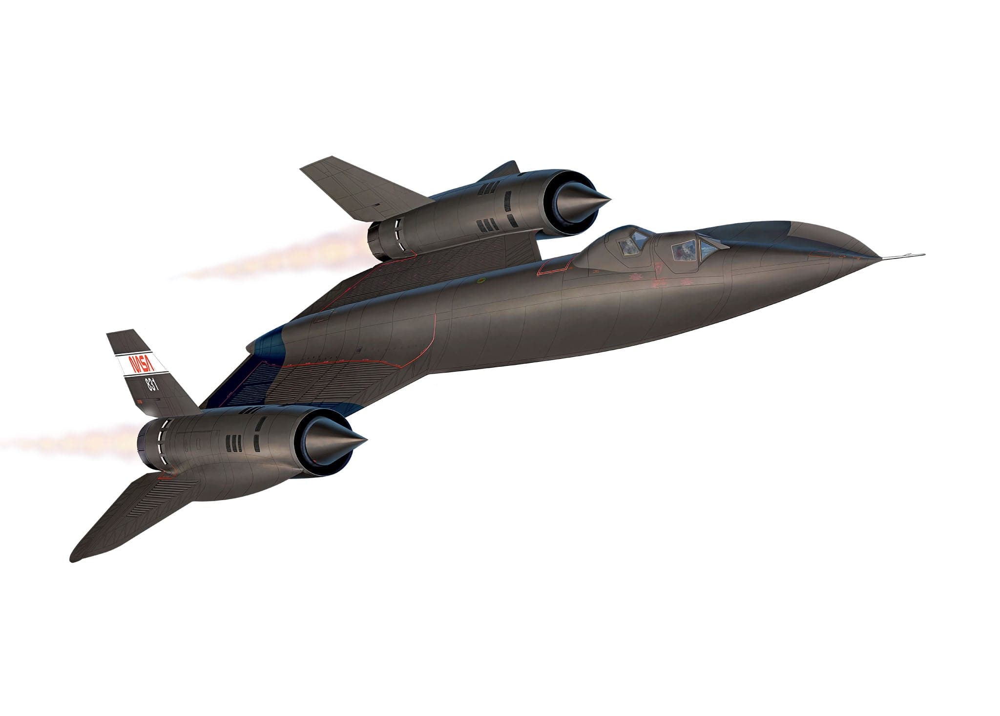 Revell - 03751 - Lockheed SR-71B Blackbird - painted model