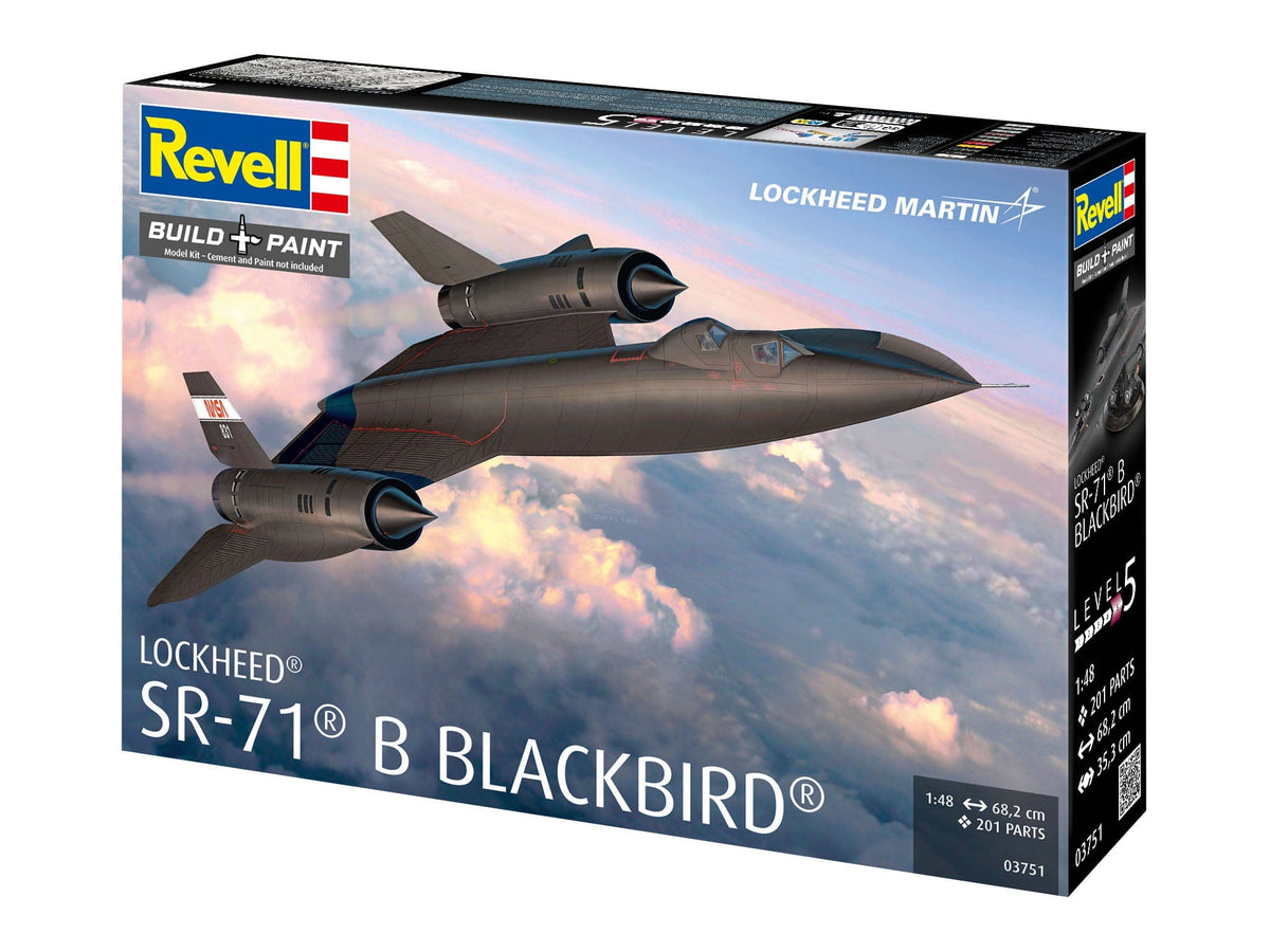 103 - Revell - 03751 - Lockheed SR-71B Blackbird - box front left angle