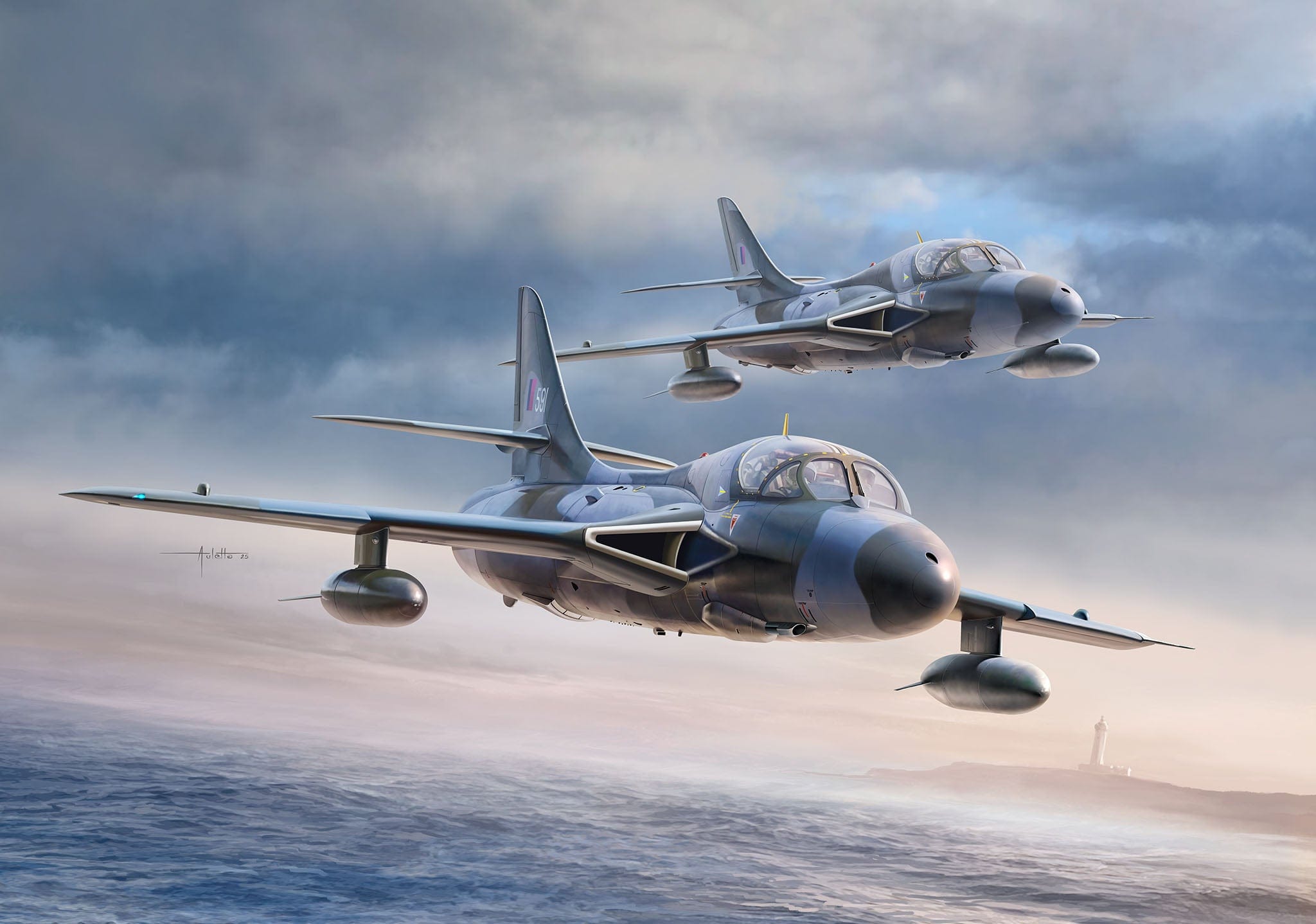 Revell - 03786 - Hawker Hunter T.7 / T.7a - box art