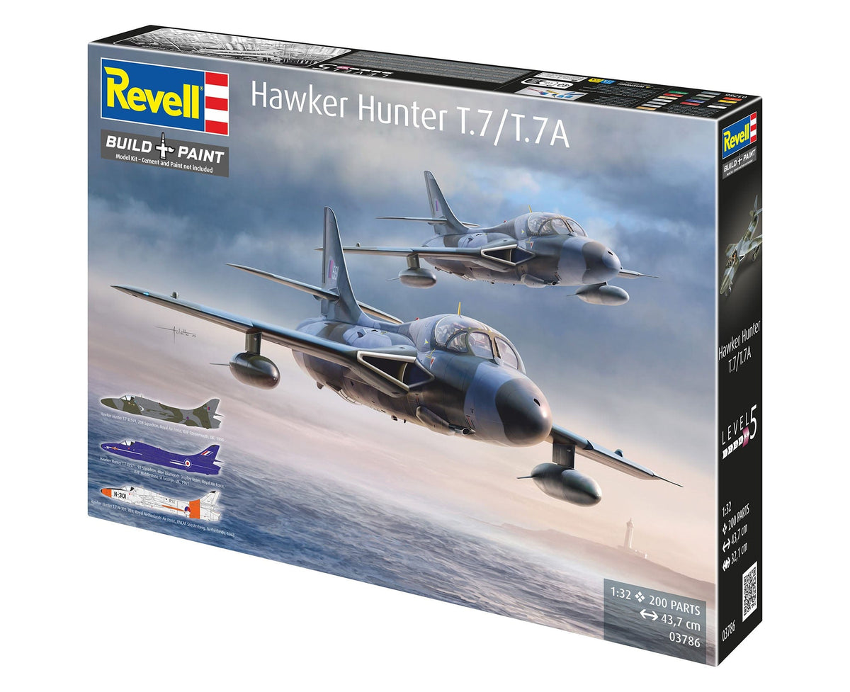 102 - Revell - 03786 - Hawker Hunter T.7 / T.7a - box front left angle