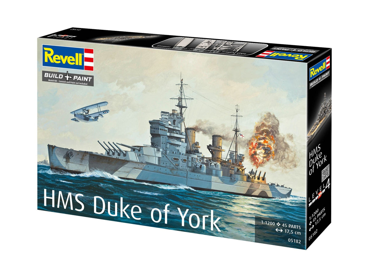101 - Revell - 05182 - HMS Duke of York (17) - box front left angle