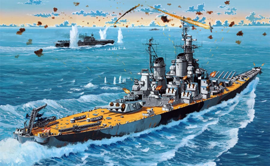 Revell - 05183 - USS New Jersey (BB-62) - box art