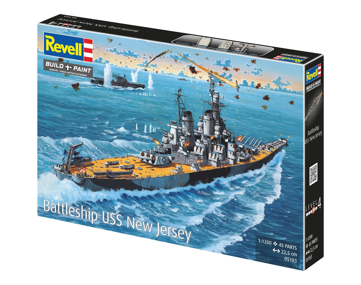 101 - Revell - 05183 - USS New Jersey (BB-62) - box front left angle