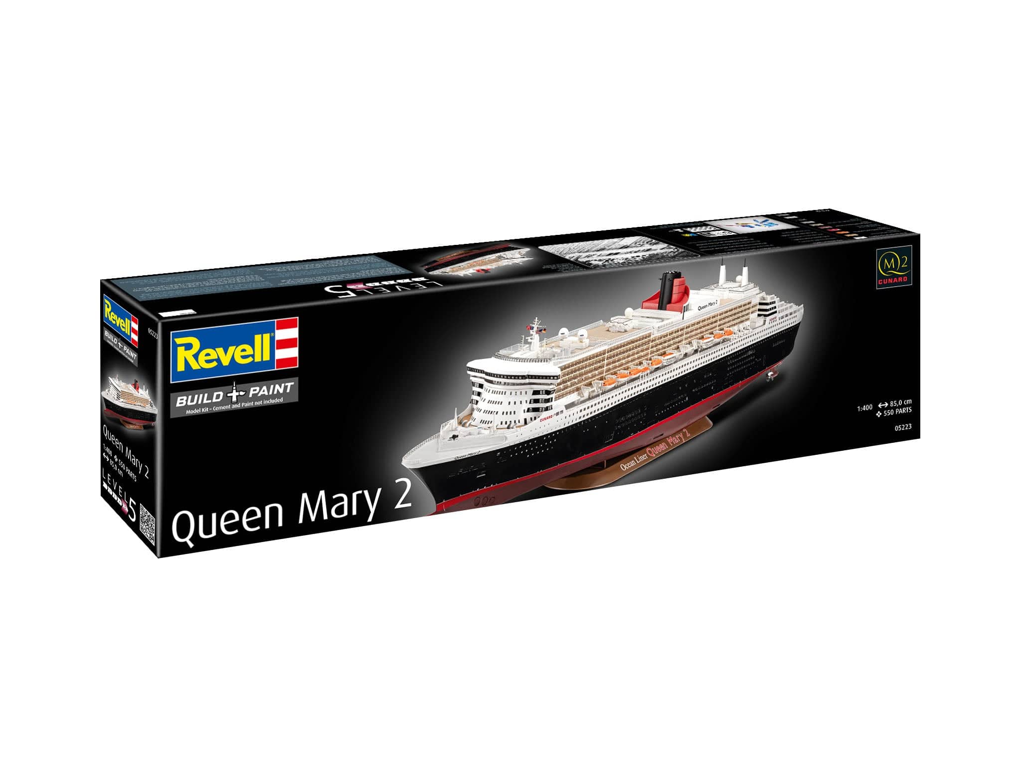 Revell - 05223 - RMS Queen Mary 2 - box front right angle