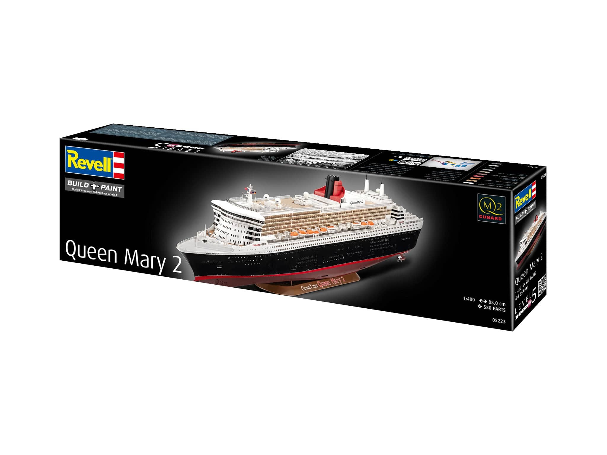 Revell - 05223 - RMS Queen Mary 2 - box front left angle