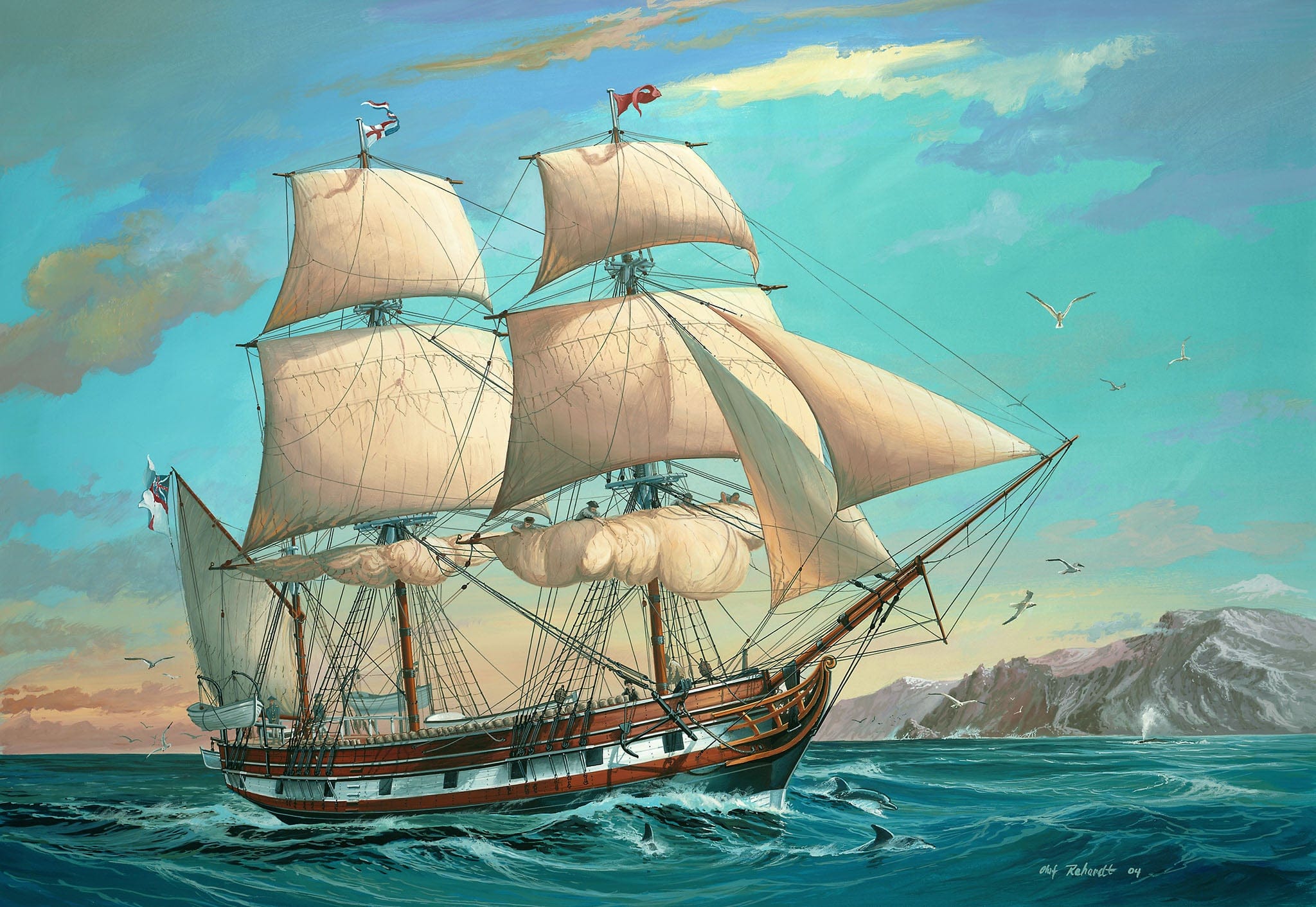 Revell - 05458 - HMS Beagle - box art