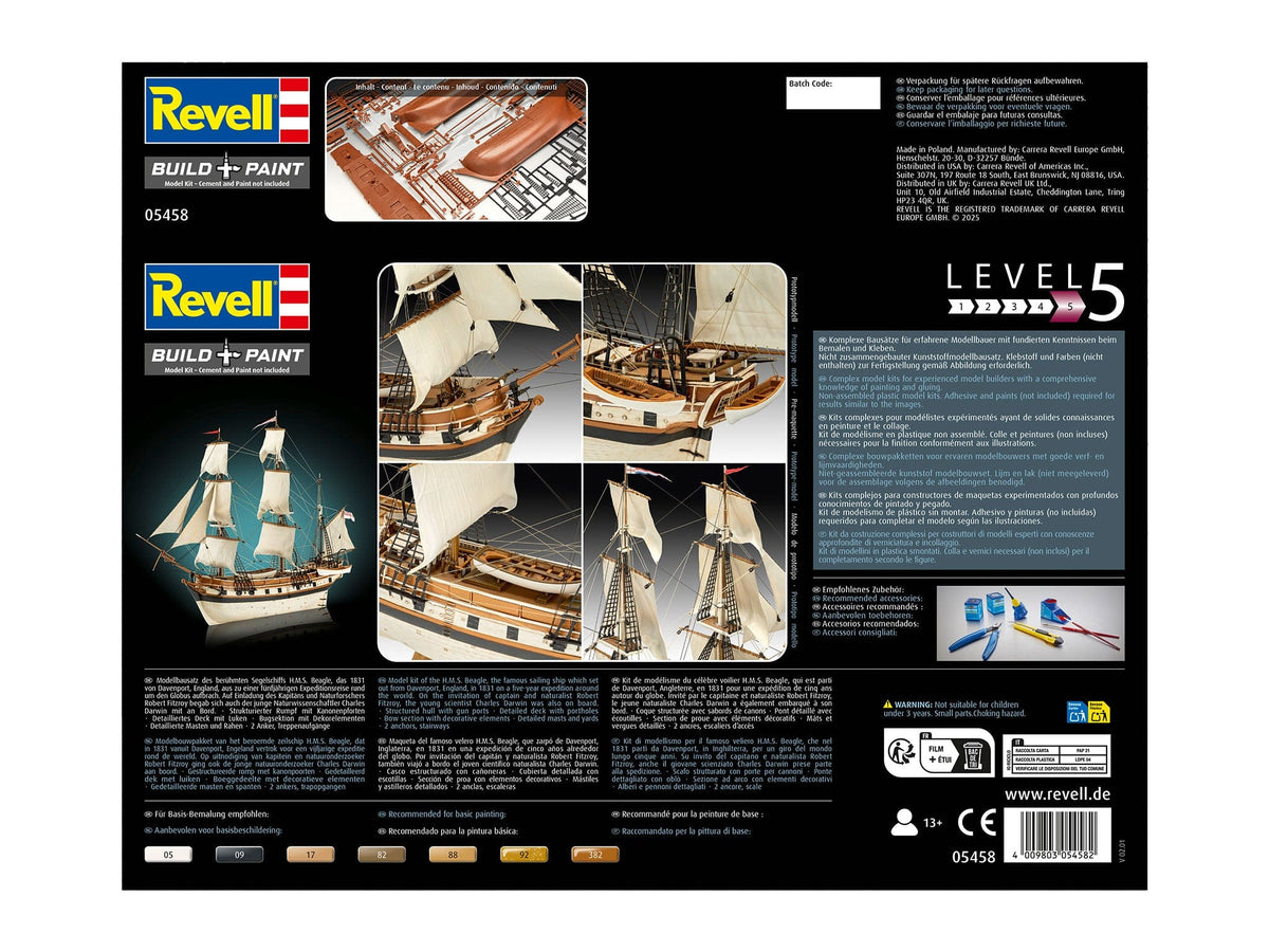 101 - Revell - 05458 - HMS Beagle - box rear