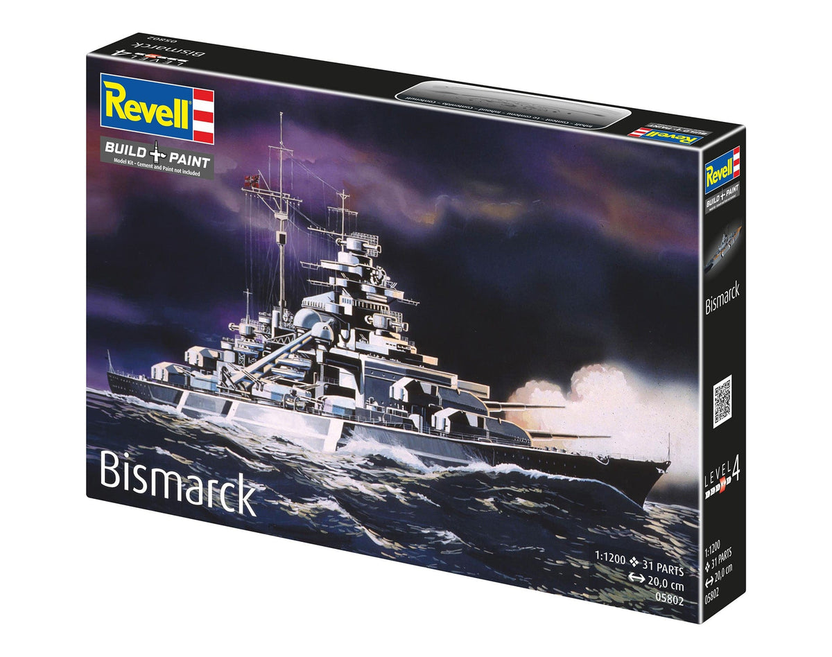 101 - Revell - 05802 - Bismarck - box front left angle