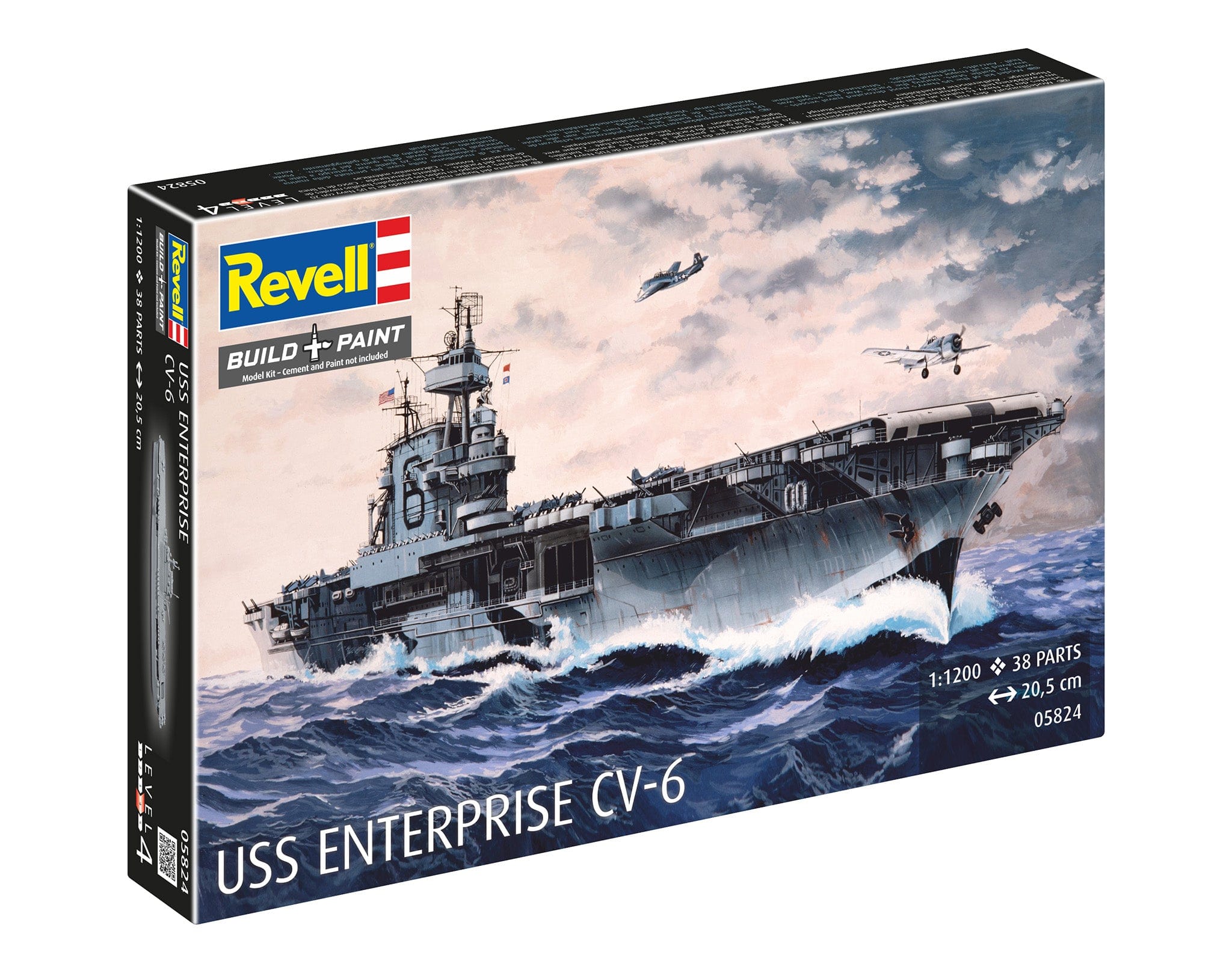 Revell - 05824 - USS Enterprise (CV-6) - box front right angle