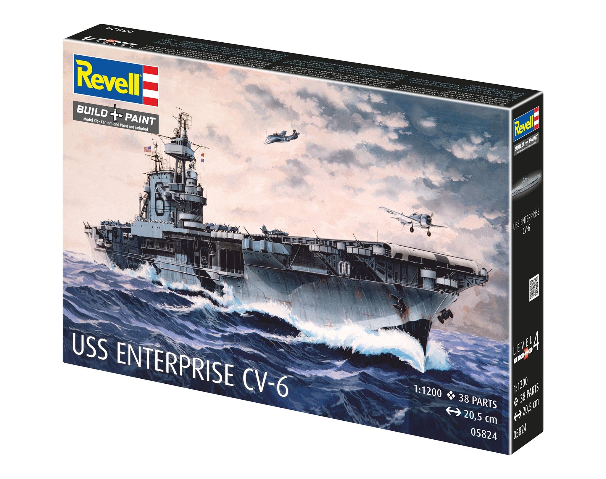 Revell - 05824 - USS Enterprise (CV-6) - box rear