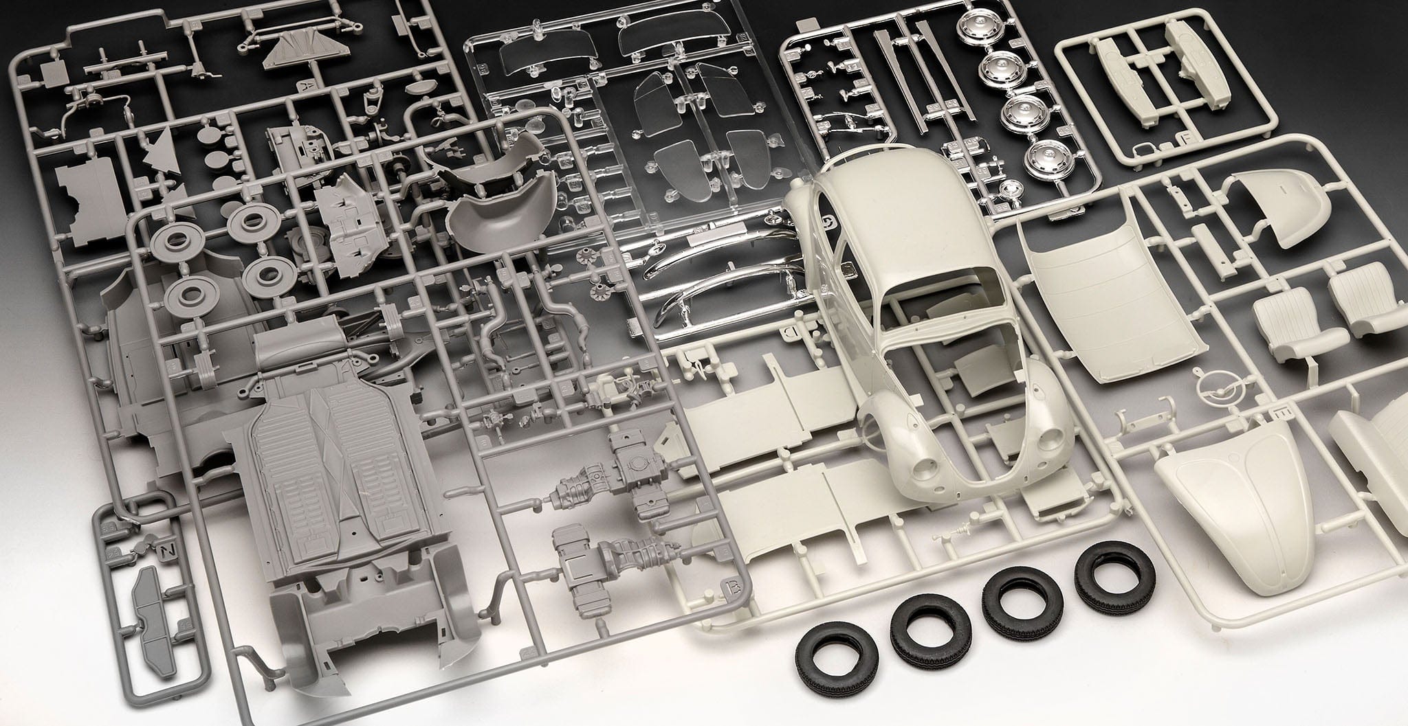 Revell - 07083 - Volkswagen Beetle (1968) - sprue